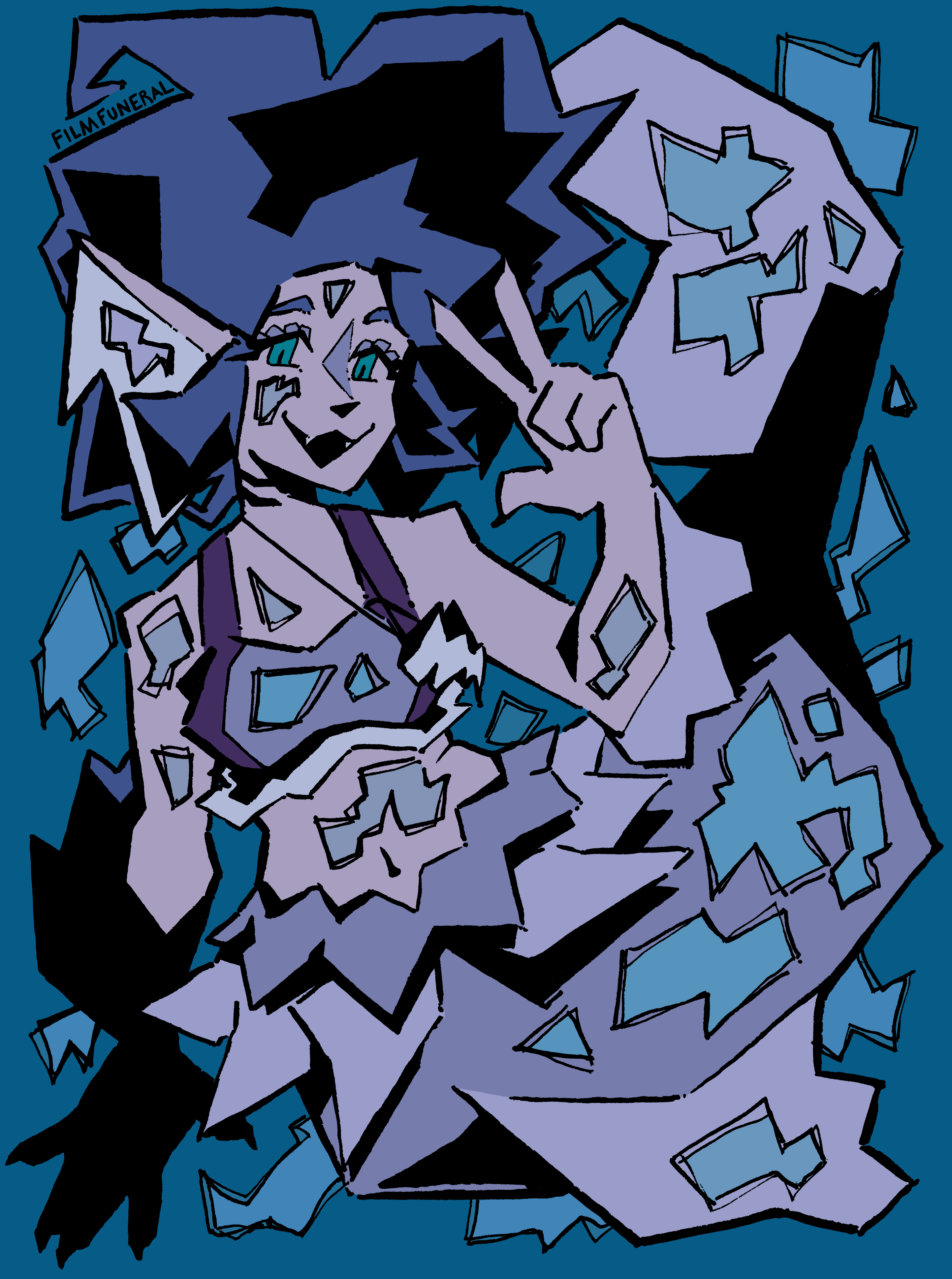 An artfight attack I did for fallingfeathers