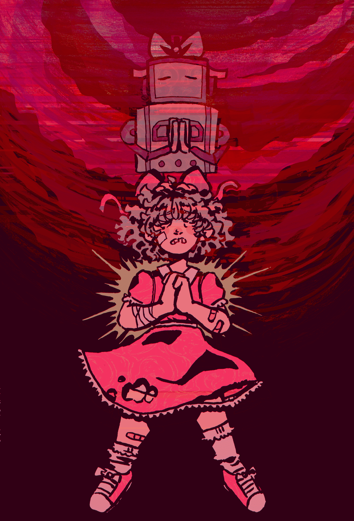 Paula praying at the end of Mother 2